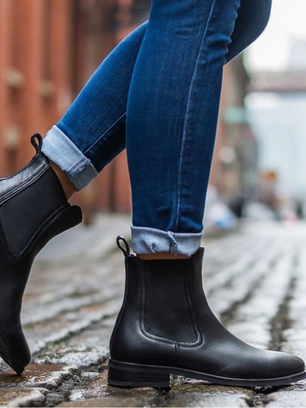 Thursday Boot Company “The Duchess” Black Leather Chelsea Ankle Boots